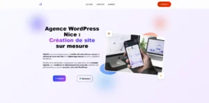 Page d'accueil du site Opticlic.fr, Agence Wordpress à Nice