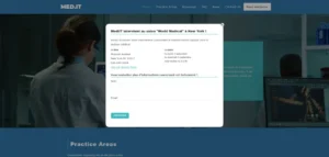 Capture du site Med It, projet web réalisé en formation par Kevin Vincent
